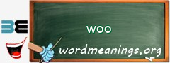 WordMeaning blackboard for woo